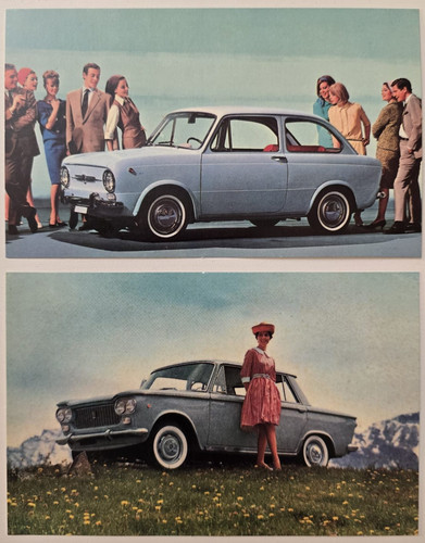 Lotto cartoline fiat 600 - 2,