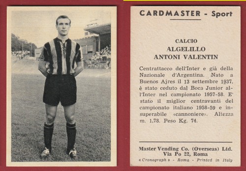 Figurina cards calciatori - figurina,
