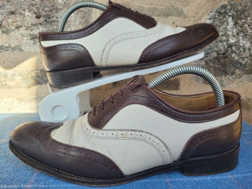Scarpe chiesa marrone - scarpe, bianco