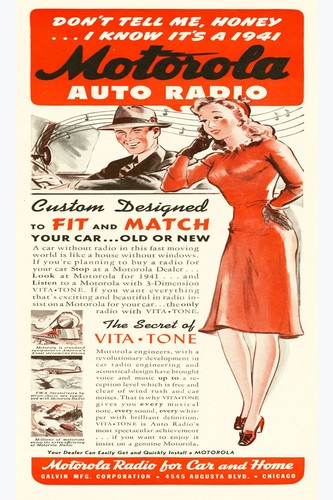 Poster vintage motorola - 📻,