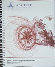 ☑️ Catia V5-6 :R2016  Introduction to Modeling Part 1 + 2, 1ST Edition.