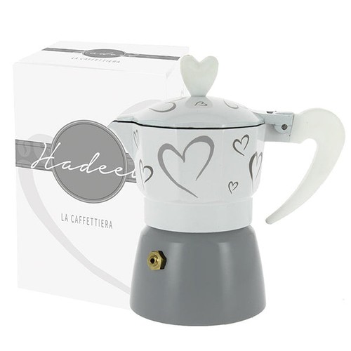Bomboniera caffettiera cuori
