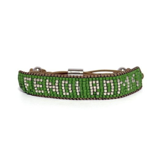 Bracciale tessuto con - in,