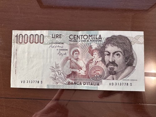 Banconota lire 100000 - banconota,