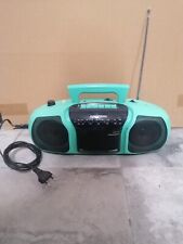 Radio Stereo Cassette Portatile GRUNDIG RR 315 Verde Acqua Funzionante Anni 90