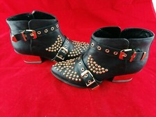 SCHUTZ STIVALETTO BORCHIE DONNA NR 37 COLORE NERO 