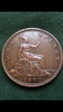 Regina Vittoria 1892 un penny