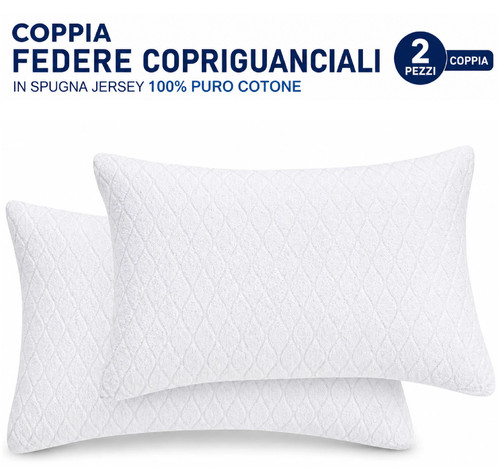 Due federe spugna 100 cotone - due, %