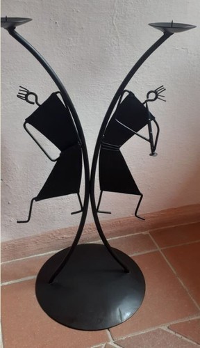 Candelabro artigianato etnico - candelabro,