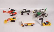 Vintage Lot De 6 Véhicules LEGO Originaux Hélicoptère Camion-Citerne Etc.