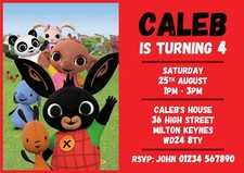 Inviti Festa Compleanno Bing -