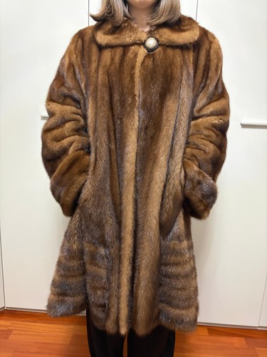 Pelliccia visone marrone stile - marrone,