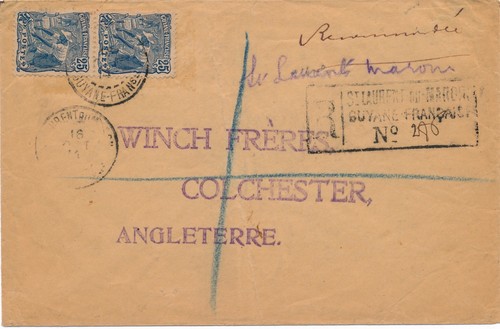 Lettre recommandee guyane - guyane, st