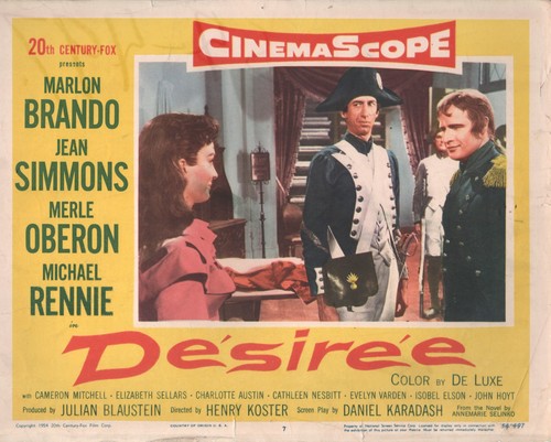 Scheda lobby desiree - desiree, (1954)