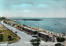 am213 cartolina castiglione della pescaia lungomare e spiaggia grosseto