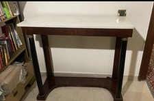 Consolle Antica Impero in mogano con piano in marmo Mobile Ingresso Epoca 800