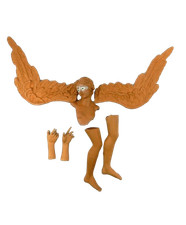 Pastore Componibile in Terracotta Cm35/40 - Angelo Dx Testa Mani e Piedi Presepe