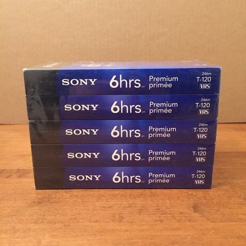 Videocassette vhs premium sony - videocassette,