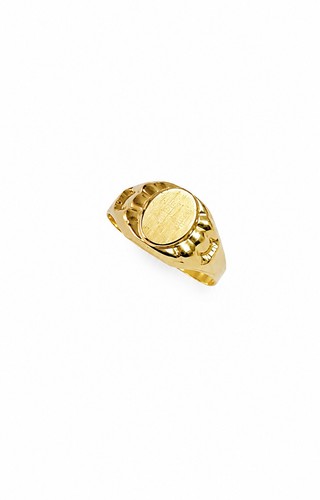 Anello scudo ottagonale - ottagonale, oro