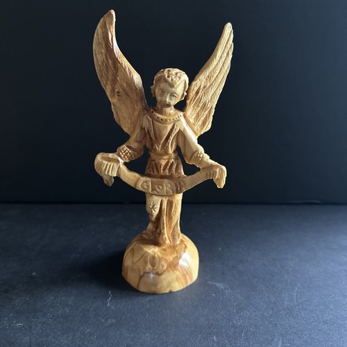 Statua angelo gloria legno - angelo,