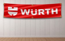 Bandiera banner olio Wurth 2x8 piedi parti Wurth garage parete arte e officina esterna