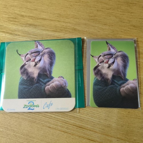 Zootopia cafe coaster card - zootopia,