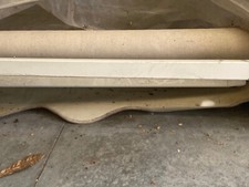 tenda a rullo per esterno, color avano con mantovana. Lunghezza 7,50 metri 