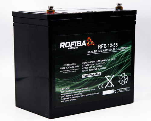Batteria rofiba rfb - batteria, 55ah
