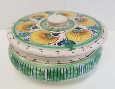 Antica Scatola in Ceramica CINELLI Maiolica cm 17 x 8 Firenze Fiorentino