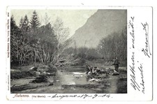 Cartolina Svizzera Canton Ticino Val Blenio vg 1904 animata