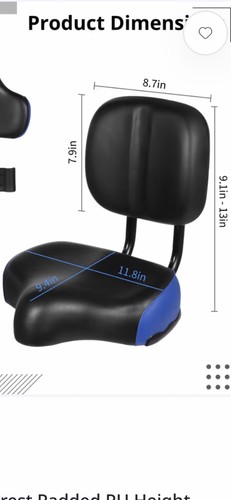 Sella bici oversize con - sella,