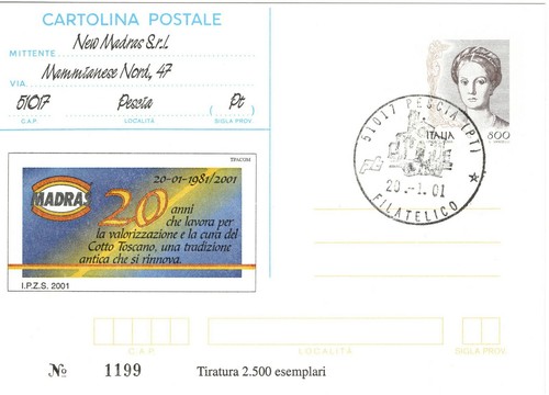 Italia 2001 pescia - 2001, ditta