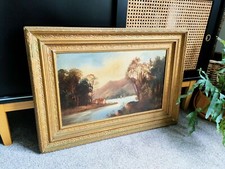 Olio antico a bordo River Bank