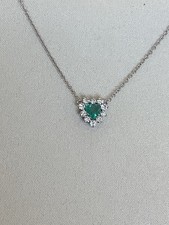 Collana Smeraldo Cuore e