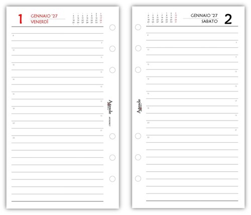 Ricambio agenda 2027 organizer - agenda,