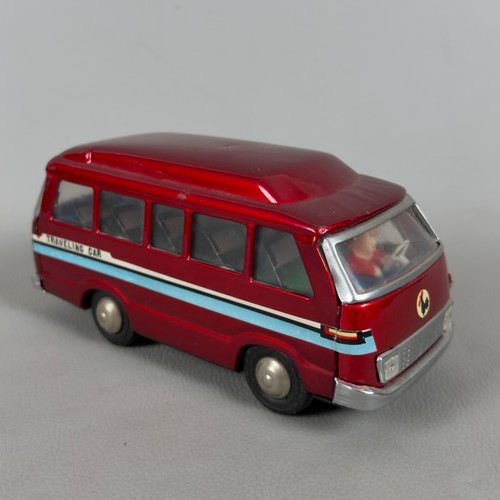 Modellino latta minibus rosso - modellino,