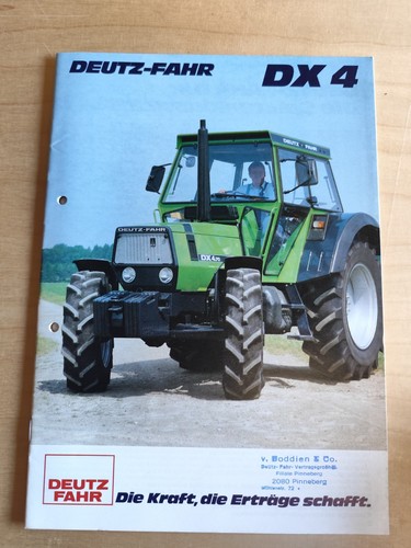 Deutz dx4 prospekt trattore - dx4,