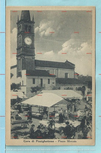 Cartolina fotografica piazza - fotografica,