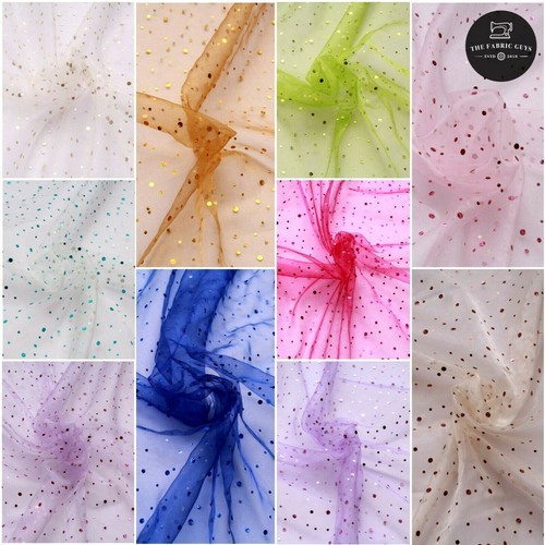 Tessuto organza pois 100 - a, 100%