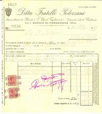 1929 BANNIA PORDENONE Ditta