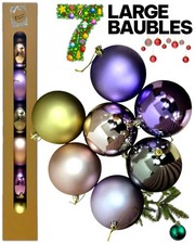 7 PZ GRANDI PALLINE DI NATALE