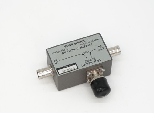Wiltron 68b75 vswr bridge - vswr, 75
