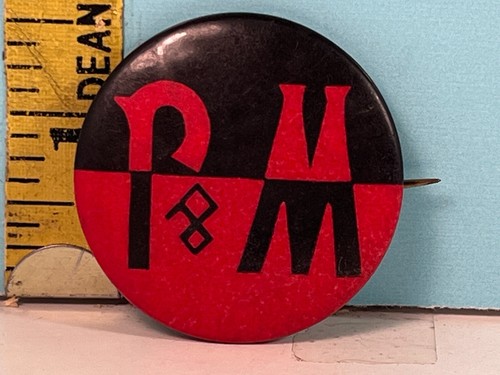 Pulsante pinback vintage m - vintage, p&m