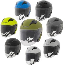 Casco Jet Moto Aperto Visiera