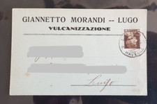 cartolina giannetto morandi vulcanizzazione lugo formato piccolo 1932