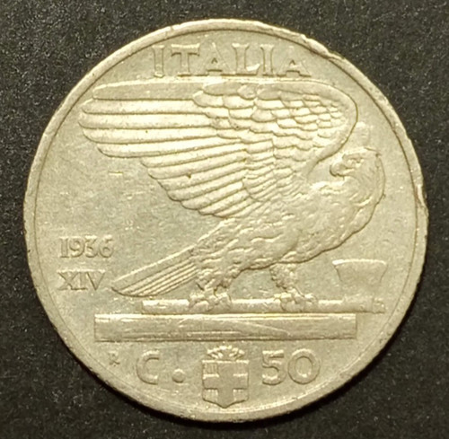 Centesimi lire impero 1936 - 50,