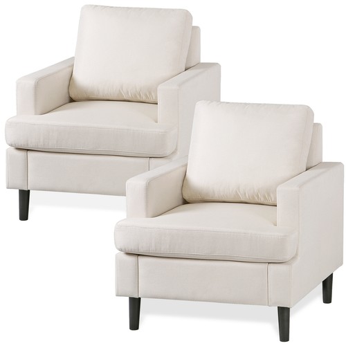 Pezzi poltrona beige tessuto - 2,