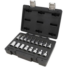 Assortimento Set 17 Chiavi a Bussola 1/2" Torx Maschio Femmina BETA in Valigetta