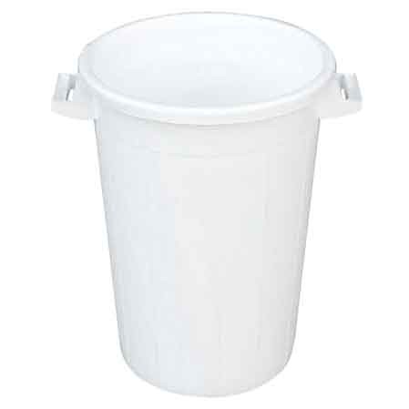Bidone per rifiuti bianco - rifiuti, 100