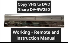 Sharp DV-RW250H Copia VHS a